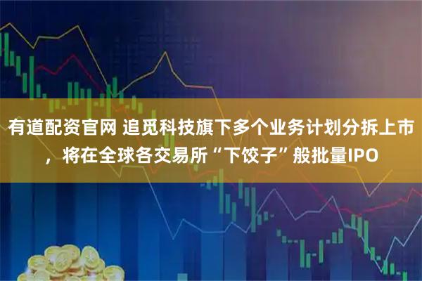 有道配资官网 追觅科技旗下多个业务计划分拆上市，将在全球各交易所“下饺子”般批量IPO