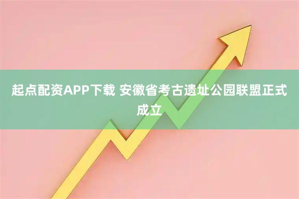 起点配资APP下载 安徽省考古遗址公园联盟正式成立