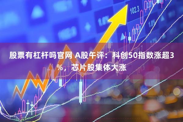 股票有杠杆吗官网 A股午评：科创50指数涨超3%，芯片股集体大涨